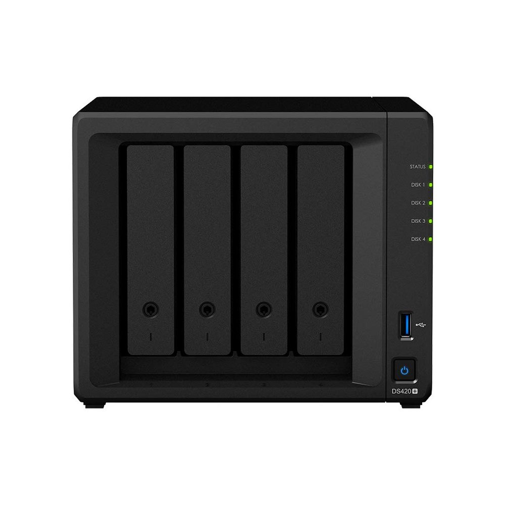 Synology DiskStation DS420+ NAS Server for Business with Celeron CPU, 6GB Memory, 4TB SSD Storage, DSM Operating System