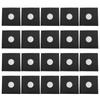 12 Inch Record Kraft Paper Jackets, Matte Black 350gsm Thick Cardboard Record Covers, Outer Sleeves with Die Cut Center Hole for 33 Records, t view 1