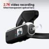 VBESTLIFE 2.7K FPV Head Mounted Camera, Handfree Wearable Vlog Video Camera, 26g Lightweight, 120Min, WiFi App Control, for Walking Travel Cycling (Without Memory Card) view 3