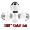 BONKZEBU Dummy Security Camera Fake CCTV Dome Shape Solar Powered with Flashing LED Light Surveillance Camera for Home Warehouse Indoor Outdoor Use White view 4