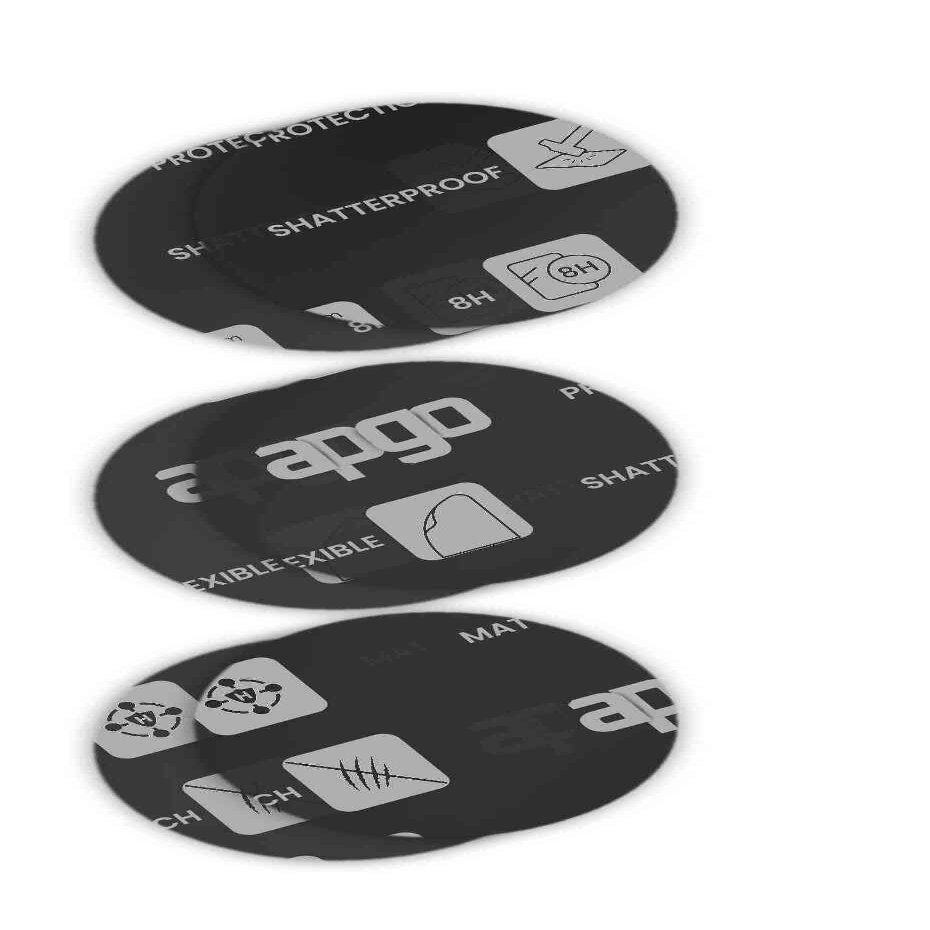 apgo 6x MATTE Hybrid protective glass compatible with Guess Connect Touch C1002M1, flexible nano glass, great replacement for tempered glass, scratch-resistant, full glue