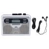 LAISANIM Retro Cassette Player with Auto Reverse, Portable AM/FM Radio Tape Player, Digital Clock Timer, Built in Stereo Speaker, LED Display, Headphone Jack for Travel, Gifts view 1
