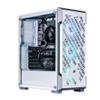Velztorm White Fultix Custom Built Gaming Desktop PC (AMD Ryzen 5-5500, GeForce RTX 5060, 16GB DDR4, 512GB PCIe SSD, RGB Fans, 750W PSU, WiFi 5, Bluetooth 4.2, RJ-45, HDMI, Win 11 Home) view 1