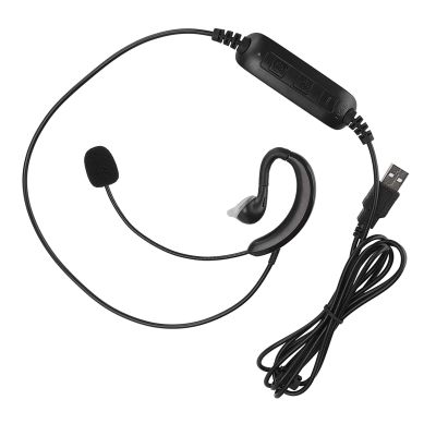 Keenso USB EarHook Headset Mute Function for Skype Notebook Accessory