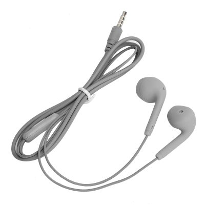 Keenso Headphones with Stable Headphones HiFi Cable with Wire Control for Clear Calls, Ergonomic Comfort for Comfort, Suitable for Mobile Phones (Grey)