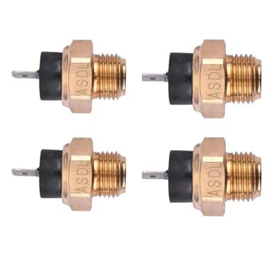 1/2/4Pcs Motorcycle Water Radiator Fan Thermostat Temperature Detect Switch Compatible with Automotive Motorcycle Parts NES150 AROBASE 2000 2006 CRF250X 2004 2007(4PCS)