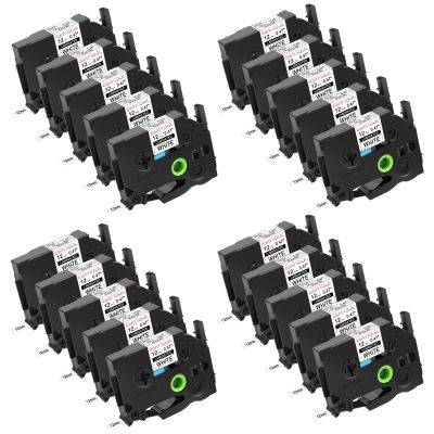 20 Value Pack Replacement for P-Touch TZe-231 TZe231 12mm 0.47" Black on White Laminated Label Tape for Ptouch PT-H110 PT-H100 PT-D210 PT-D200 PT-D600 PT-P710BT PT-D400AD PT-D450 Maker