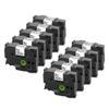 10Pcs 18mm 241 Compatible with 241 Laminated Label Tape Black On White Printer Ribbon for PT-D400 view 1