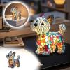 Handmade Dog Lamp, USB Decorative LED Shine Dog Lamps, Dachshund Bulldog Border Collie Poodle Night Light (Red) view 4