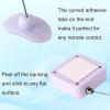 2pcs Retractable Remote Control Tether Locks, 6.7ft/204cm Adjustable Anti Theft Leash Cord with Buckle for TV Remotes Game Controller Ideal for Home Office & Showroom Use (White) view 4