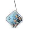 FekiLoot Blue Butterfly Floral CD Case Big Capacity Plastic CD Holder Protective DVD Disc Storage Case Heavy Duty Zipper Protective Movie Media Storage Organizer Binder view 3