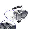 50M Deep-Waterproof Housing Case for Insta360 Go Ultra Camera Professional Transparent Dive Shell with Pressure-Sealing Gasket,Tempered Glass Lens,Base and T-Screw view 4