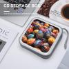 FekiLoot Colorful Hand Painted Easter Eggs CD Case Big Capacity Plastic CD Holder Protective DVD Disc Storage Case Heavy Duty Zipper Protective Movie Media Storage Organizer Binder view 4