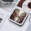 FekiLoot Rainy Street in Paris CD Case Big Capacity Plastic CD Holder Protective DVD Disc Storage Case Heavy Duty Zipper Protective Movie Media Storage Organizer Binder view 4