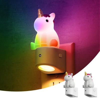 L LOHAS LED Plug-in Night Light, Kids, Cute Color Changing LED Night Light