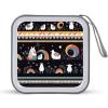 QMNLKH CD Case 40 Capacity Hard Plastic DVD Case Holders New Snow Christmas Print Disc Cases Torage Binder Wallet for Car Home Travel view 1