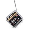 QMNLKH CD Case 40 Capacity Hard Plastic DVD Case Holders New Snow Christmas Print Disc Cases Torage Binder Wallet for Car Home Travel view 3