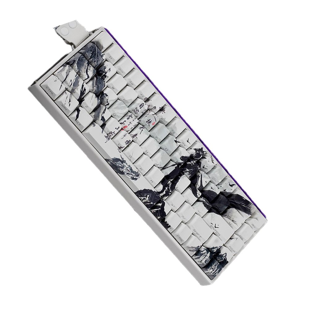 JINPIAOPIAO 60% 68% Layout PBTs Original Profile Keycaps with The of chusen for 61/64/68 Mechanical Keyboards