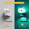 L LOHAS LED Night Light for Kids, 3D Cat Night Light Plug in, Dusk to Dawn Nursery Night Lights, RGB+Soft White 3000K, 3 Lighting Modes, Room Decor, Children view 4