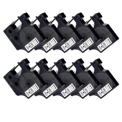 10PK 9mm 40913 Tape Compatible with D1 Tape 40910 40913 40916 40917 40918 40919 Label Tape for Label Maker LabelManager 160 280(Black on White)