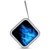 QMNLKH CD Case 40 Capacity Hard Plastic DVD Case Holders Blue Flame Disc Cases Torage Binder Wallet for Car Home Travel view 3