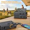Raynic 12000mAh Emergency Weather Radio, AM/FM/NOAA Solar Hand Crank Radio with 2X Panel, USB & USB-C Charging, LED Flashlight, Reading Light & SOS for Power Outages, Hurricane, Storms, Camping view 3