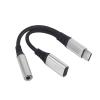 2. Aluminum USB C Headphone Splitter & Quick Adapter 3.5mm for Smartphones Tablets USB C Headphone Adapter with Charging view 4