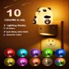 L LOHAS LED Night Light for Kids, 3D Panda Night Light Plug in, Dusk to Dawn Nursery Night Lights, RGB+Soft White 3000K, 3 Lighting Modes, Room Decor, Children view 2