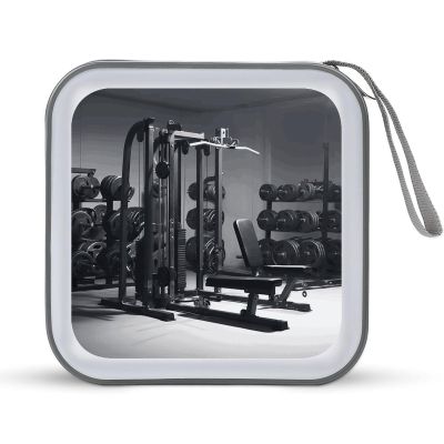 FekiLoot Gym Equipment CD Case Big Capacity Plastic CD Holder Protective DVD Disc Storage Case Heavy Duty Zipper Protective Movie Media Storage Organizer Binder
