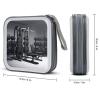 FekiLoot Gym Equipment CD Case Big Capacity Plastic CD Holder Protective DVD Disc Storage Case Heavy Duty Zipper Protective Movie Media Storage Organizer Binder view 2