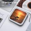 QMNLKH CD Case 40 Capacity Hard Plastic DVD Case Holders Dolphin And Sunset Disc Cases Torage Binder Wallet for Car Home Travel view 4