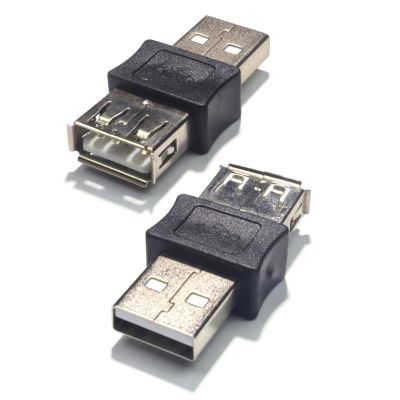 2Units USB A Male Female Converters Adapters Universals Compatibility for Flashes Drive Printers Tablets PC Metal USB Adapters