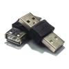 2Units USB A Male Female Converters Adapters Universals Compatibility for Flashes Drive Printers Tablets PC Metal USB Adapters view 3