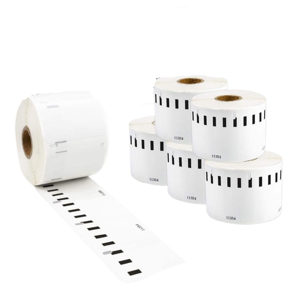 5pcs 99012 Compatible with Label Roll 36mm X 89mm 260 Labels Waterproof Thermal Paper 99012 Works with 4XL 450 Turbo(11354-5PK)