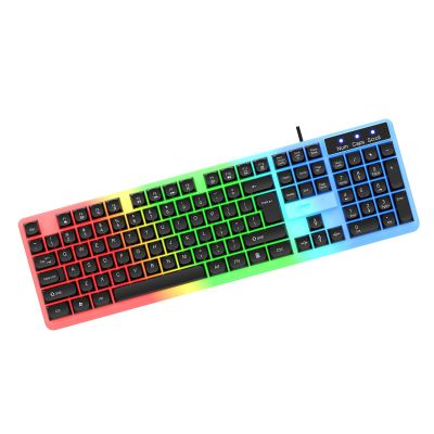 JINPIAOPIAO 104 Keys USB Corded Keyboard LED Gaming Keyboard Mechanical Sensation Membrane Keyboards for Gaming PC Laptop Computer