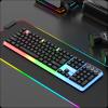 JINPIAOPIAO 104 Keys USB Corded Keyboard LED Gaming Keyboard Mechanical Sensation Membrane Keyboards for Gaming PC Laptop Computer view 3