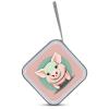 QMNLKH CD Case 40 Capacity Hard Plastic DVD Case Holders Cute Long Ear Pig Disc Cases Torage Binder Wallet for Car Home Travel view 3