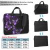 (Background with Night Butterflies) Slim Laptop Bag with Strap 14 inch Portable Laptop Sleeve Tote Case for Travel Business view 4