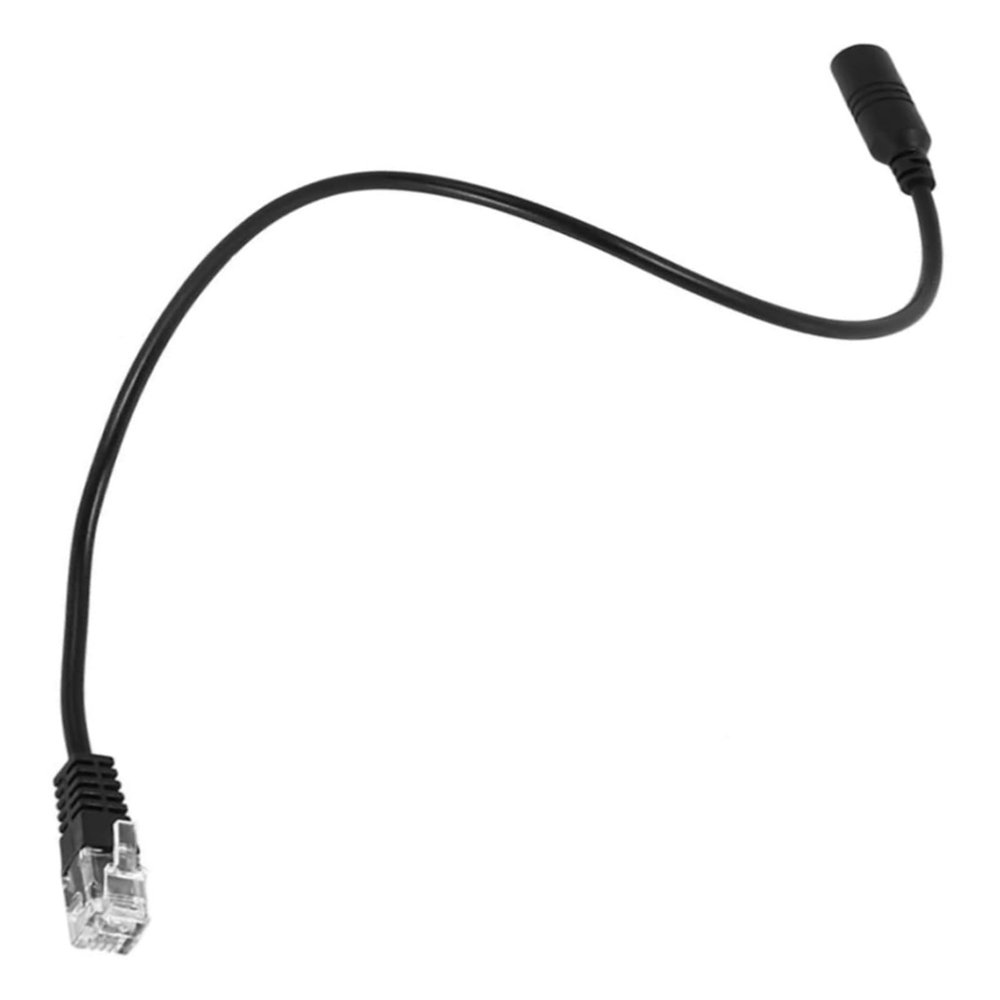 3.5mm to RJ9 Phone Headset with 31cm for Office Telephone Systems, Black, 1-Pack