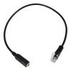 3.5mm to RJ9 Phone Headset with 31cm for Office Telephone Systems, Black, 1-Pack view 3