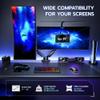 ARES WING Heavy Duty Dual Monitor Arm, Fully Adjustable Monitor Mount for 17-35 Inch Flat Curved Ultrawide Screens Up to 26.5lbs with USB A/C, C-Clamp & Grommet Base, 75/100 Vesa Mount, Black view 2