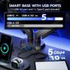 ARES WING Heavy Duty Dual Monitor Arm, Fully Adjustable Monitor Mount for 17-35 Inch Flat Curved Ultrawide Screens Up to 26.5lbs with USB A/C, C-Clamp & Grommet Base, 75/100 Vesa Mount, Black view 4