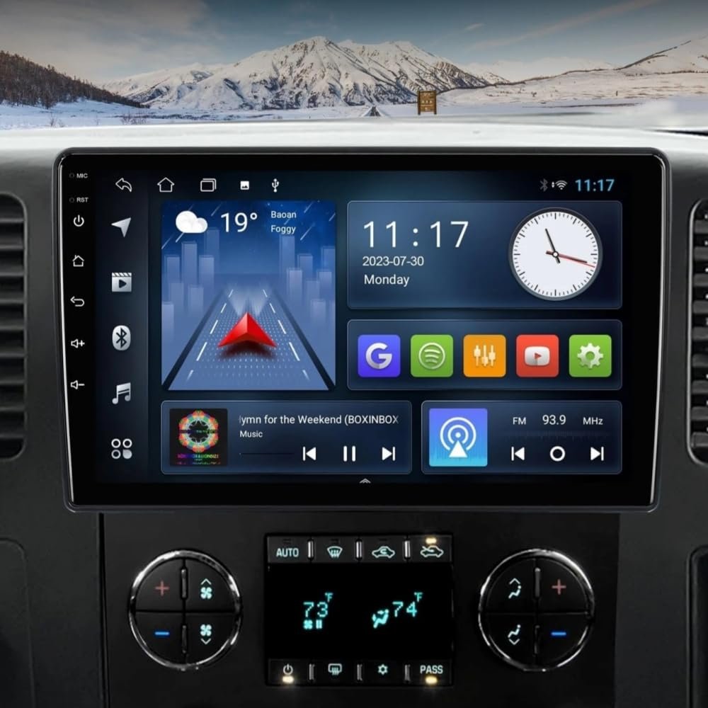 4+64G Car Radio Stereo for Chevrolet Express Pasajeros 2009-2019 with CarPlay Android Auto,10 Inch HD Touchscreen Radio Android 14 AHD Camera/GPS/MIC Car Radio Receiver