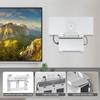 2 in 1 Router Mount&Power Supply Brackets Holder for Starlink Gen 3 for StarLink V3 -for StarLink Internet Kit Satellite Space-Saving ABS Wall Shelf Stand view 3