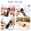 12-Pack Reusable Silicone Cable Ties  Adjustable Lock Buckle Cord Organizer Wraps for Travel, Home, and Office Wire Management view 4