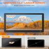 Desobry 14 Portable TV, 1080P Rechargeable Small Mini TV for Bedroom Camping Kitchen, LCD TV Support HDMI, USB, AV, Built in Digital Tuner, Stand, Dual Speakers view 2