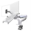 UBEERNVX Desktop F160 + FP-2 gas spring double arm, suitable for 17-inch to 27-inch monitor stand + 10-inch to 17-inch laptop stand gas pressure stand, load-bearing 2-9 kg view 1