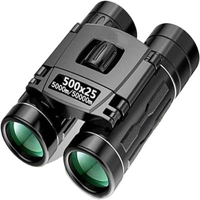 500x25 HD Zoom Binoculars - Portable Folding Design, 5000M Long Distance Viewing, Sharp Images for Hunting, Outdoor Camping & Sports