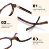 LIKSMU Blue Light Blocking Glasses for Woman Men Computer Gaming TV Screen Blue light Blocker Eyewear Trendy Rectangle Small Nerd Eyeglasses, 2pack, Black Frame Clear Lens &Tortoise Frame Clear Lens view 4