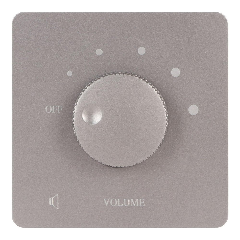 CHICIRIS 50W Volume Control 5 Gears Tuning Knob Controller Lossless Sound Quality for Home Speakers Convenient and Quick 2 Screws Included for Easy Wiring (Grey)